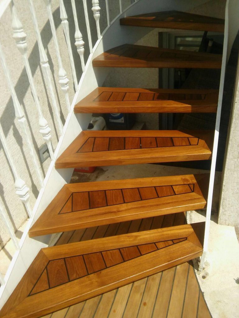 Ahşap Merdiven, Teak, iroko